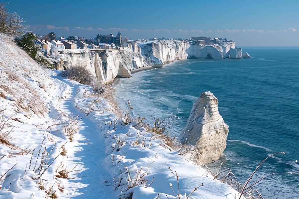 Le sentier côtier de ce village français dévoile des panoramas époustouflants en hiver