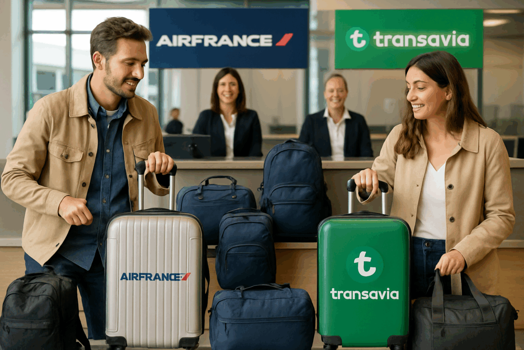 découvrez les options de bagages offertes par air france et transavia pour optimiser votre voyage. comparez les différentes politiques de bagages, tarifs et commodités pour choisir la meilleure solution adaptée à vos besoins.