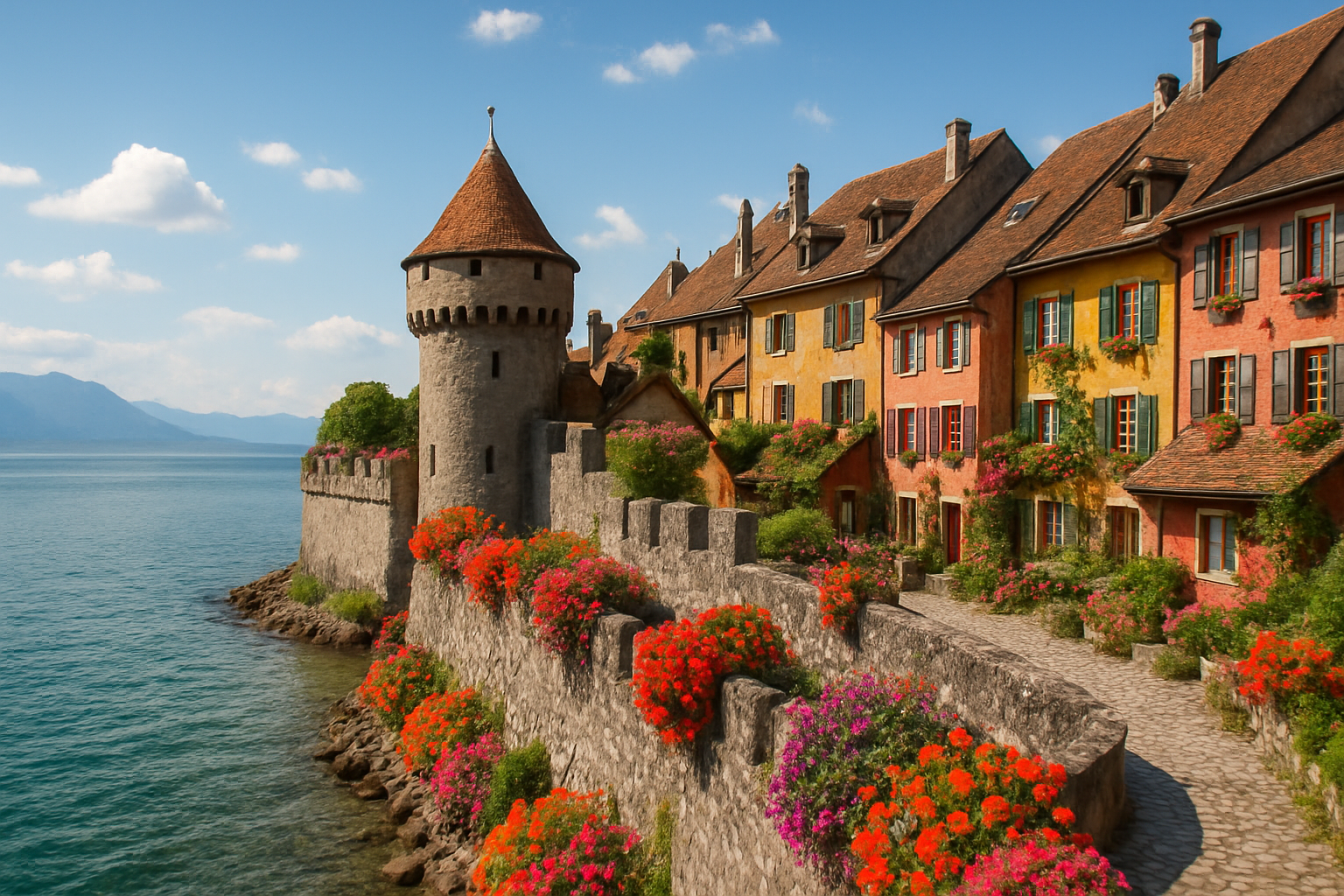 découvrez yvoire, le plus beau village de france en haute-savoie, qui séduit par ses quais fleuris et son ambiance paisible au bord du léman. un lieu enchanteur mêlant nature et histoire, idéal pour une escapade inoubliable.