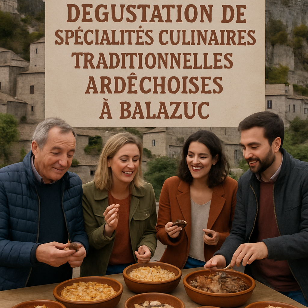 découvrez balazuc, l'un des plus beaux villages de france, perché en ardèche. promenez-vous dans ses ruelles pittoresques taillées dans le roc et laissez-vous envoûter par son charme authentique et ses paysages à couper le souffle.