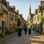 découvrez locronan, le plus beau village de france situé en finistère, en bretagne. plongez dans son charme ancestral, ses ruelles pavées et son ambiance pittoresque, parfaits pour une escapade inoubliable.