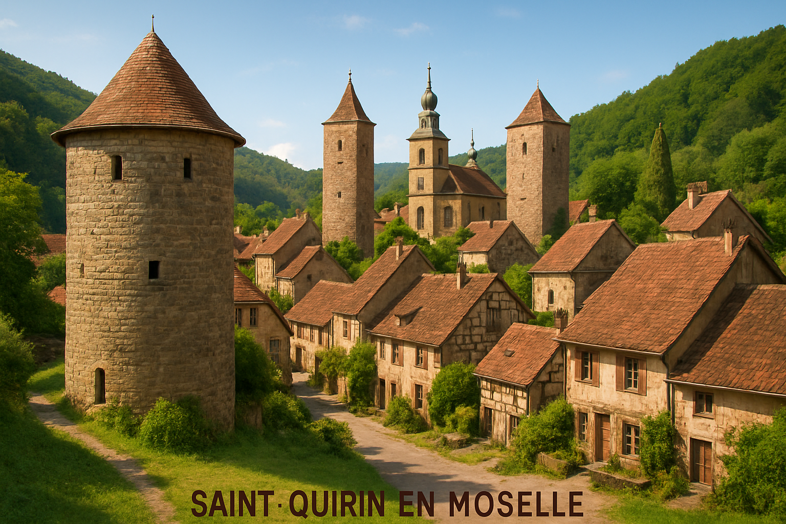 découvrez saint-quirin, un charmant village médiéval en moselle, classé parmi les plus beaux de france. ses tours de pierre racontent une riche histoire et offrent un cadre enchanteur pour une escapade authentique en lorraine.
