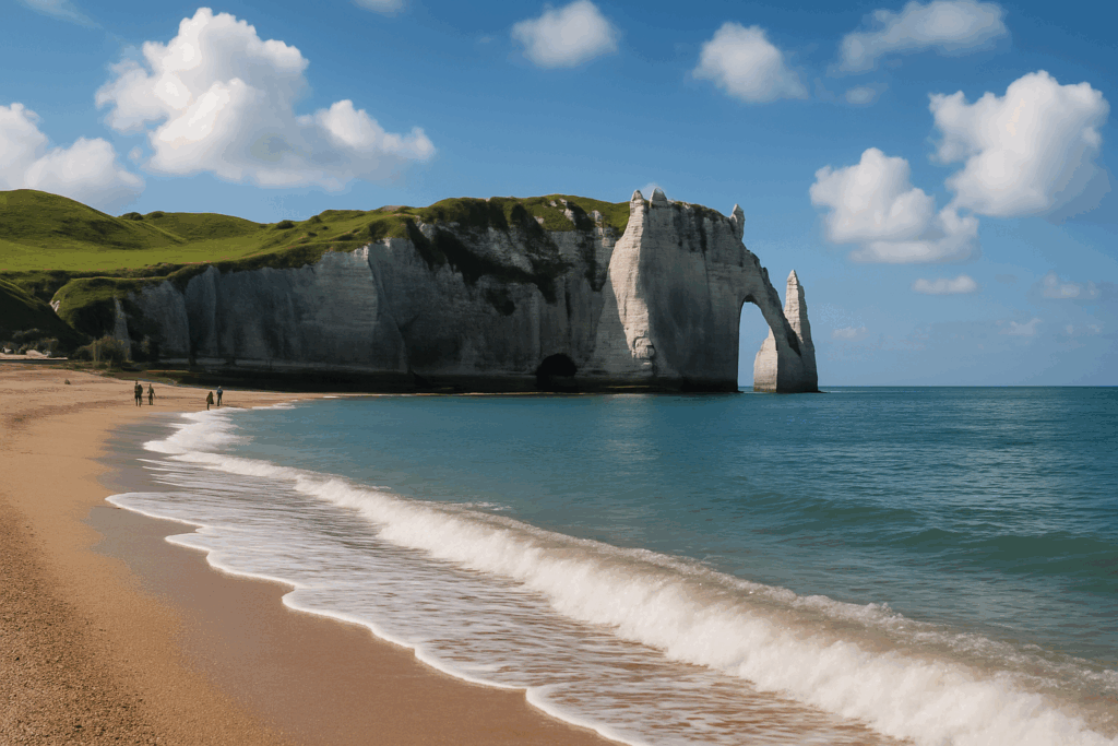découvrez les plages emblématiques d'étretat, célèbres pour leurs falaises calcaires spectaculaires. profitez des paysages à couper le souffle, d'activités nautiques variées et d'une atmosphère unique. une expérience inoubliable au cœur de la normandie !