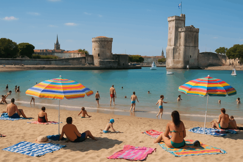 découvrez l'envoûtante plage à la rochelle, une escapade balnéaire inoubliable. profitez de ses eaux turquoise, de son sable fin et des activités nautiques qui font le bonheur des petits et des grands. parfait pour un séjour détente en bord de mer !