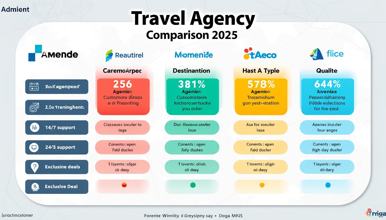 découvrez notre comparatif détaillé des meilleures agences de voyages : tarifs, offres exclusives et destinations populaires pour organiser vos vacances en toute sérénité.