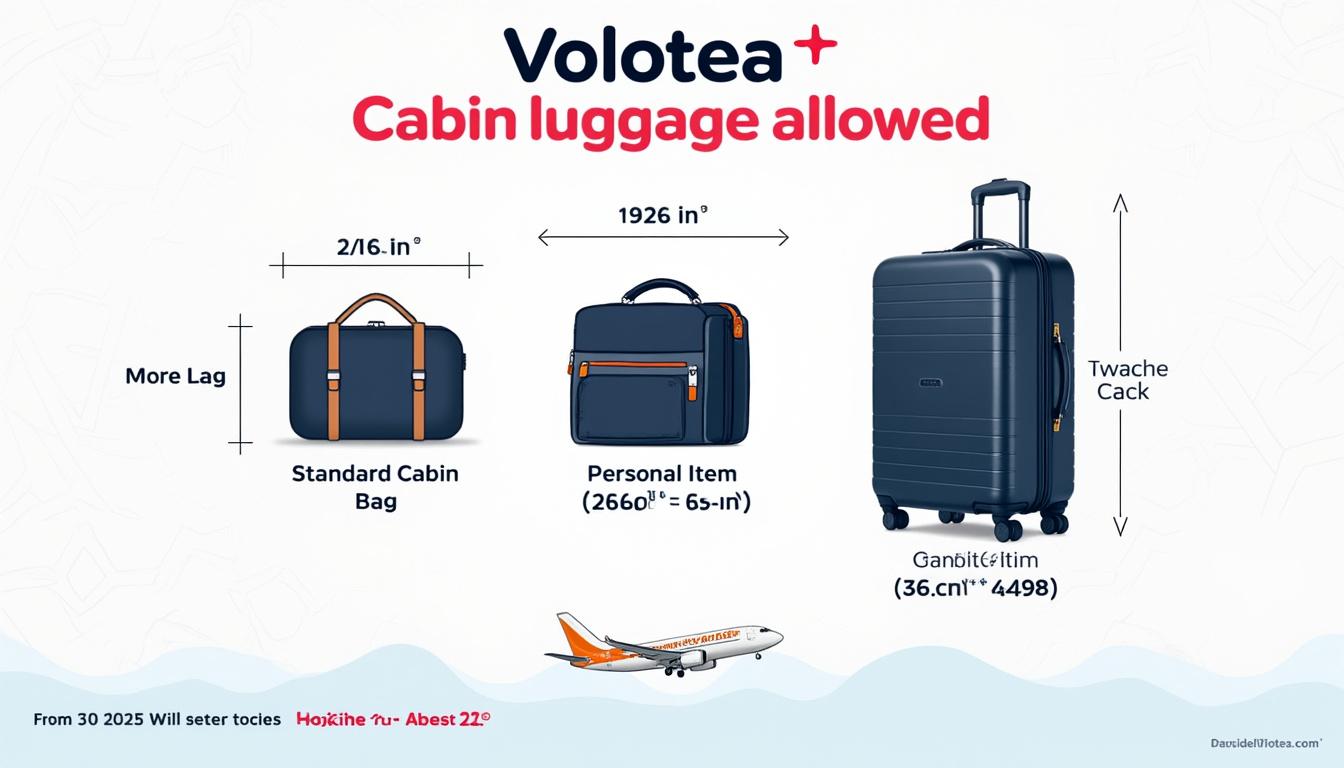 découvrez les dimensions officielles pour les valises cabine chez volotea en 2025, les règles à respecter et nos conseils pour bien préparer votre bagage à main avant votre vol.